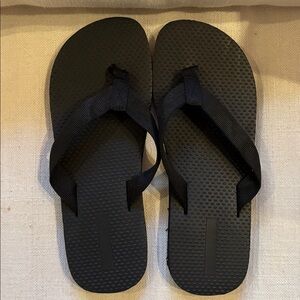 Black Flip Flops